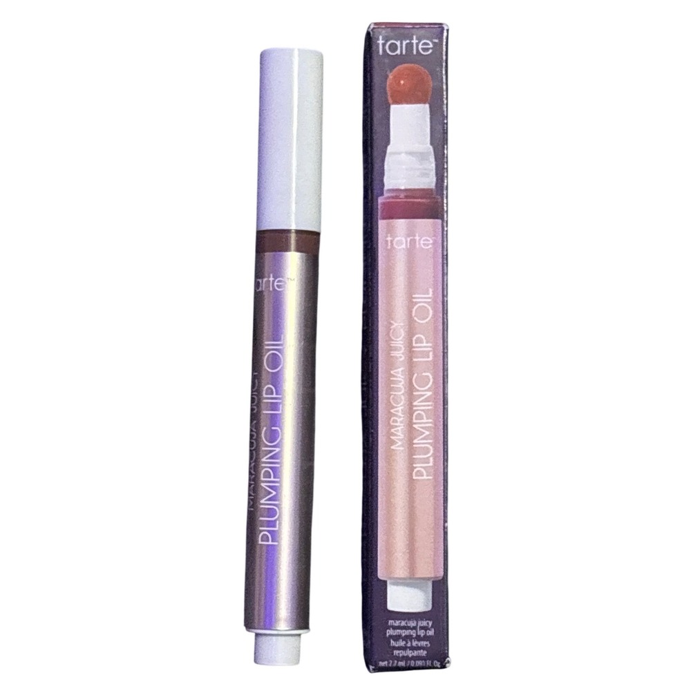 NEW Tarte Maracuja Juicy Plumping Lip Oil Cinnamon Warm Rosy Brown 2.7 mL